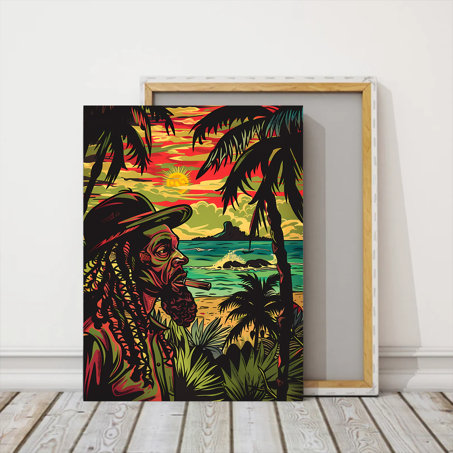 Rastaman Ralax Canva Wall Art