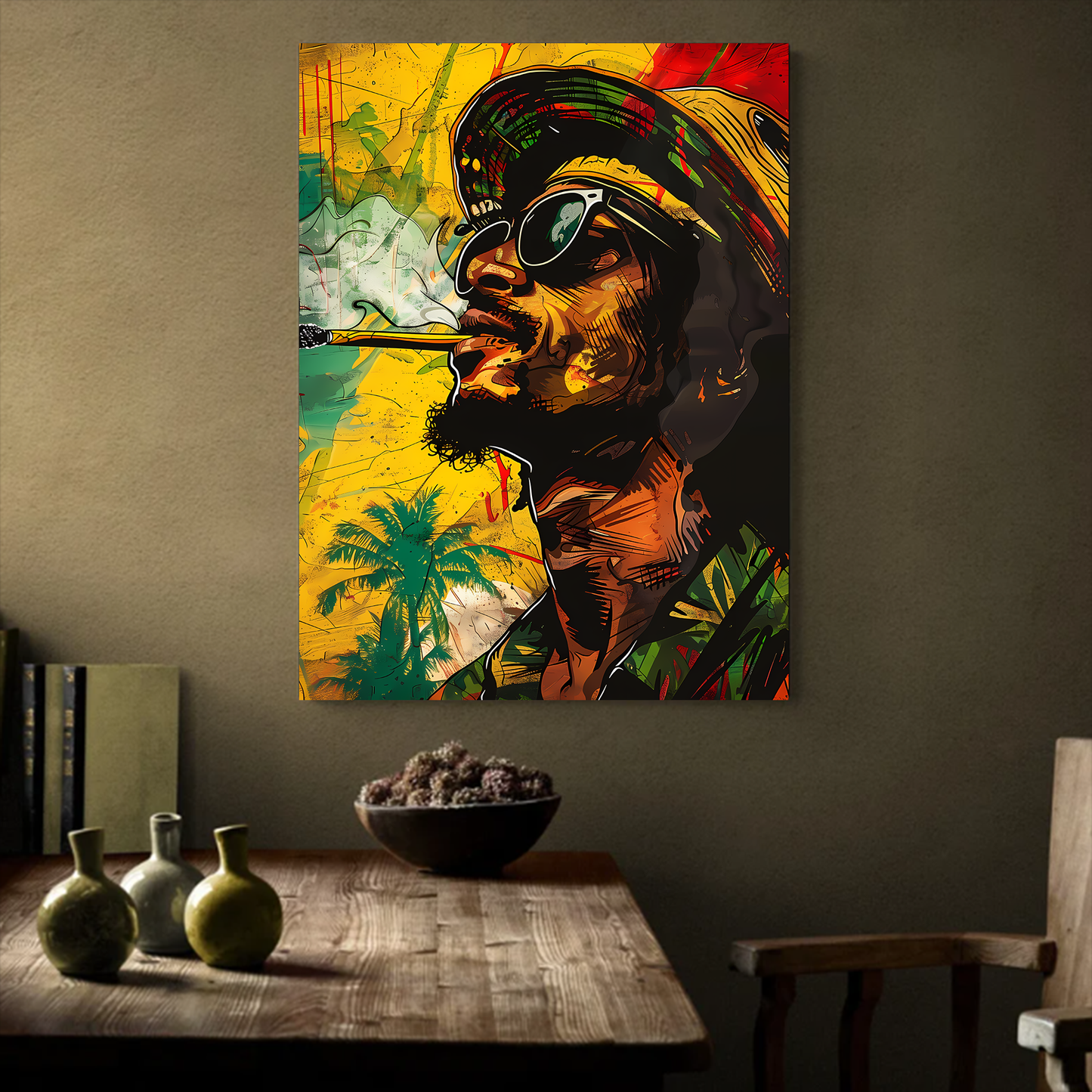 Reggae Man Canva Wall Art