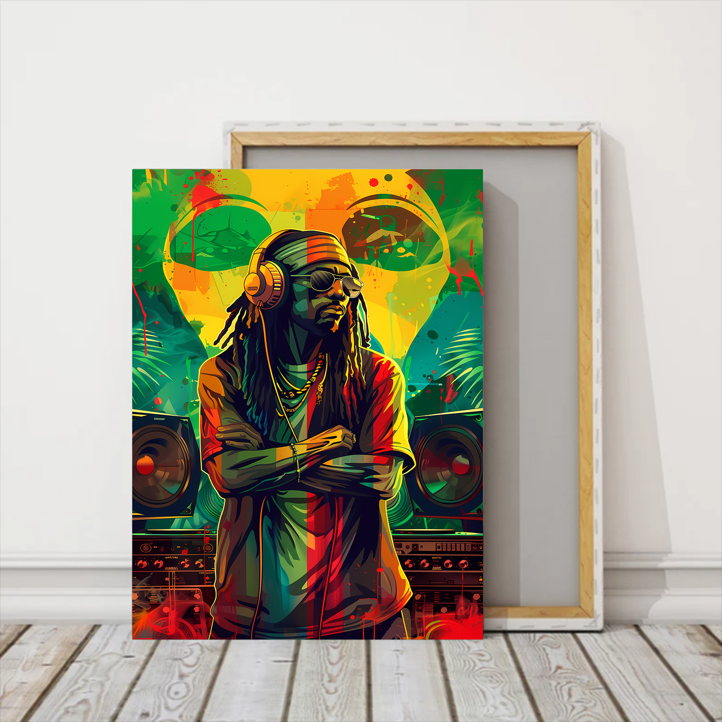 Reggae Music DJ Canva Wall Art