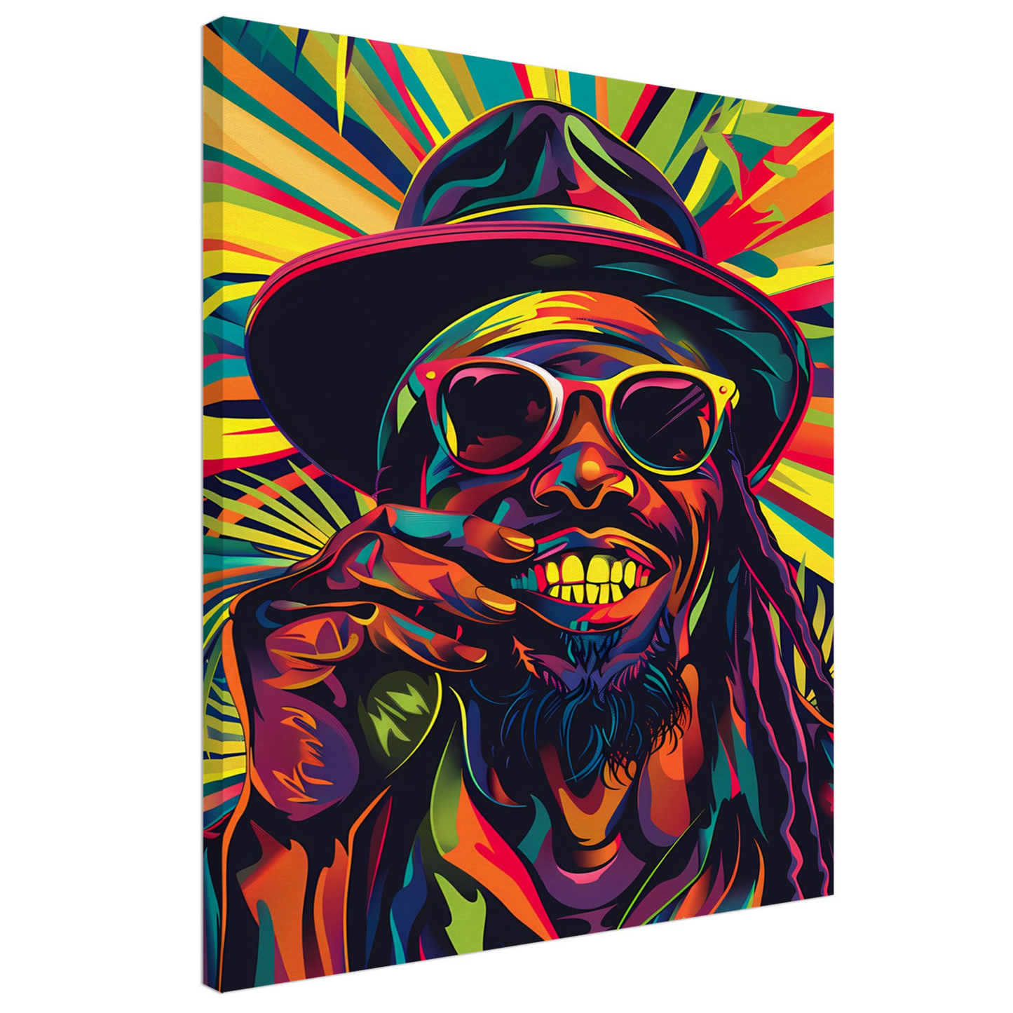 Funny Reggae Sir Canva Wall Art