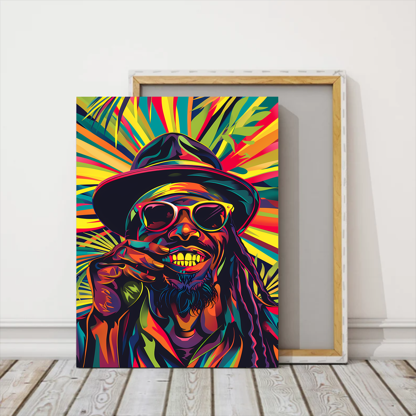 Funny Reggae Sir Canva Wall Art