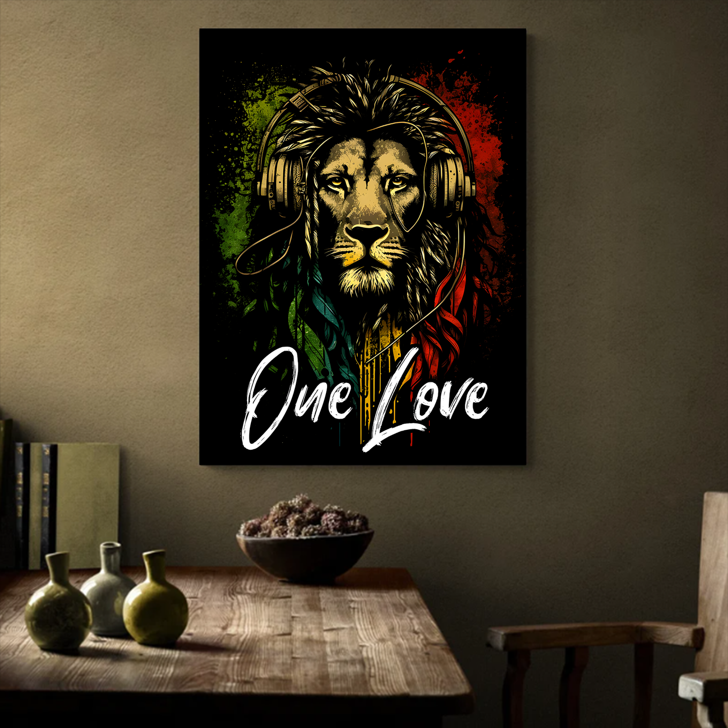 Reggae Music Lion One Love Canva