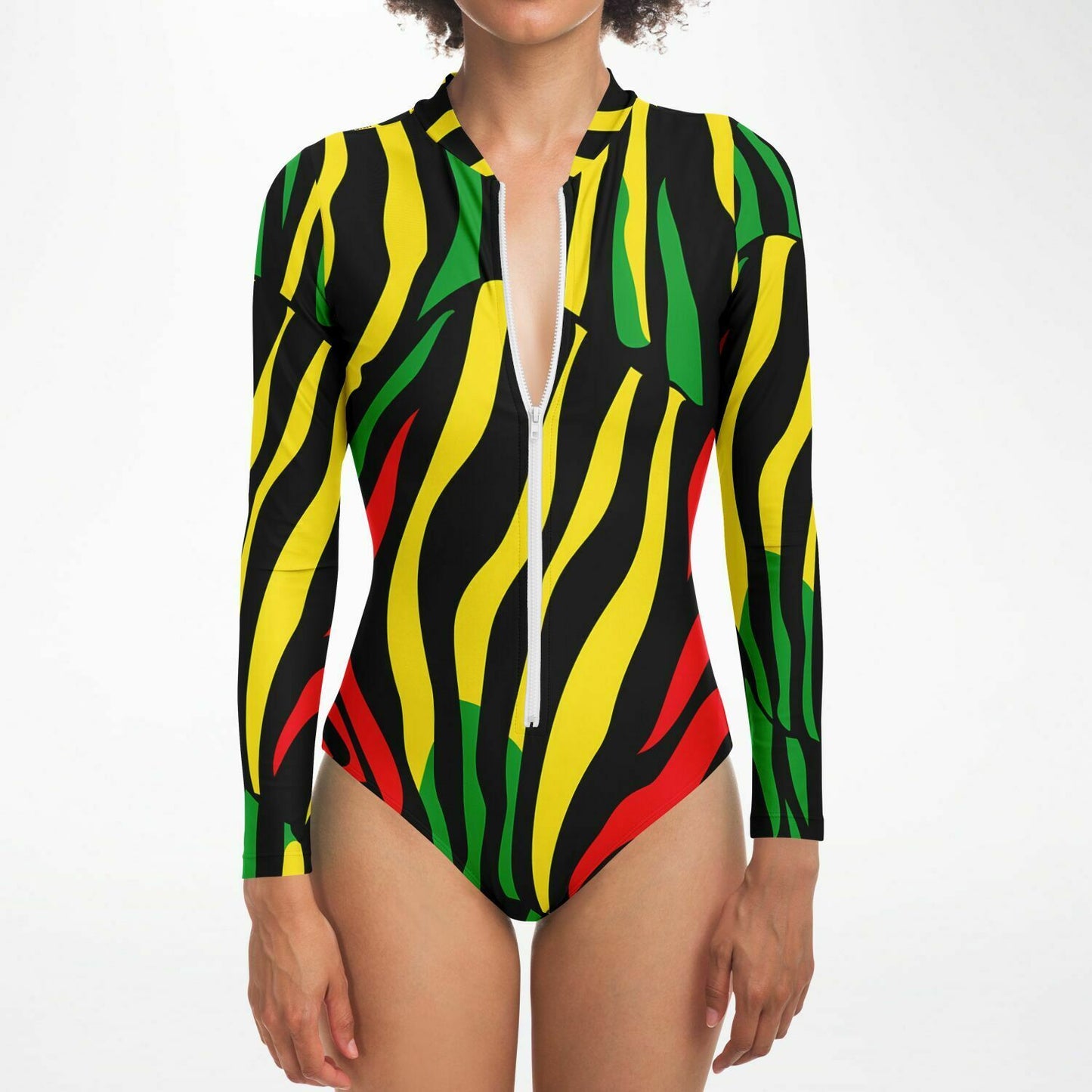 Reggae Zebra Bodysuit Long Sleeve