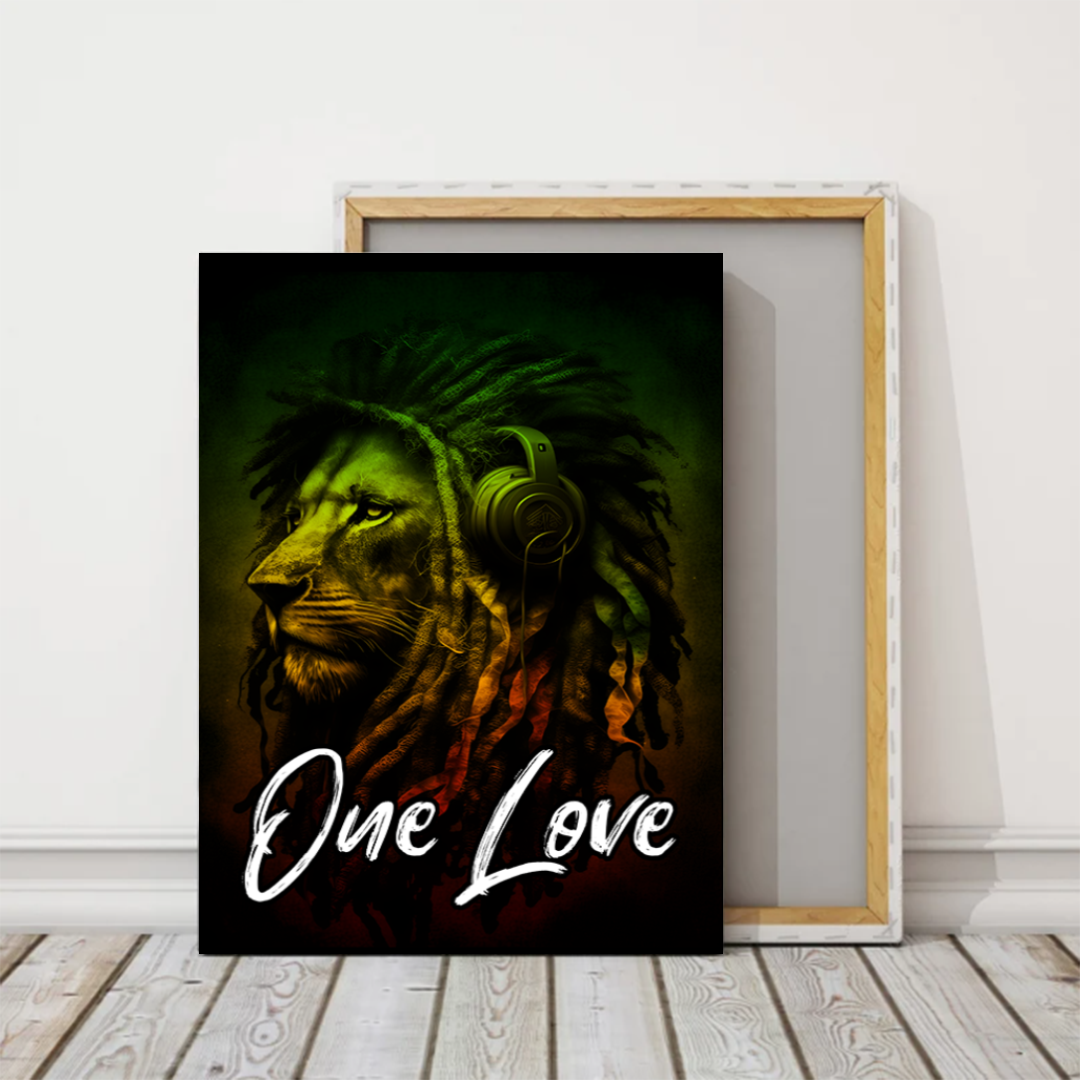 Reggae Lion One Love Canva