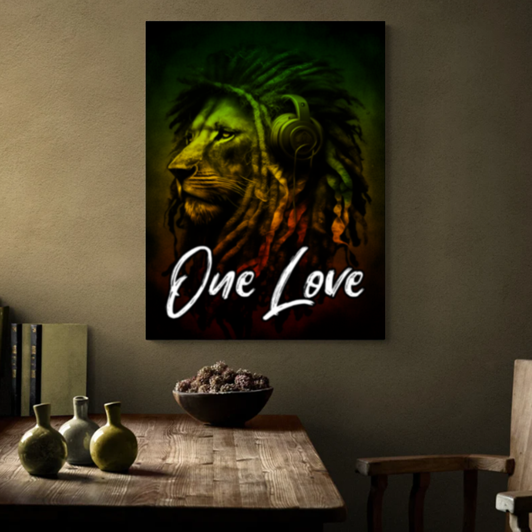 Reggae Lion One Love Canva