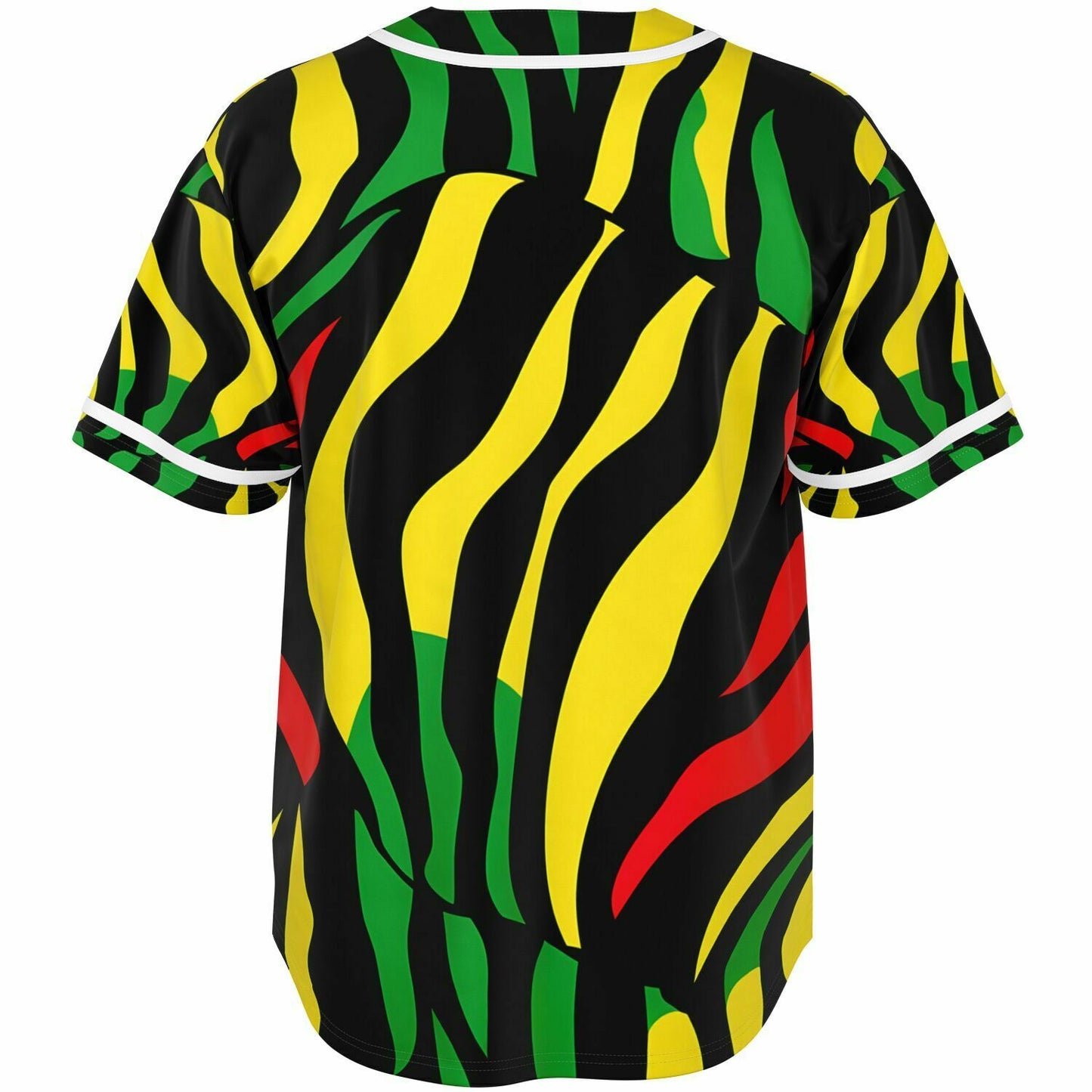 Reggae Zebra Pattern Baseball Jersey