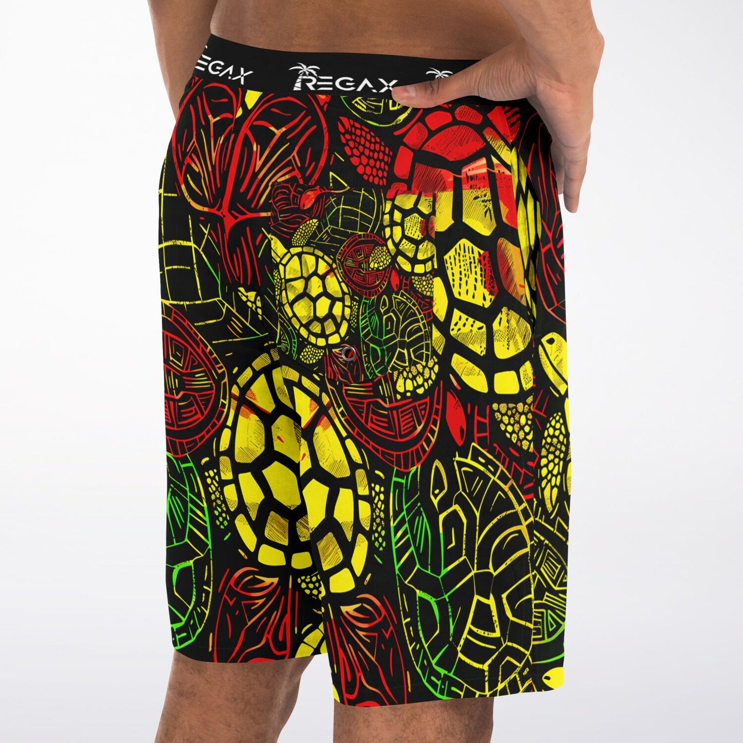 Reggae Turtle Swim Shorts