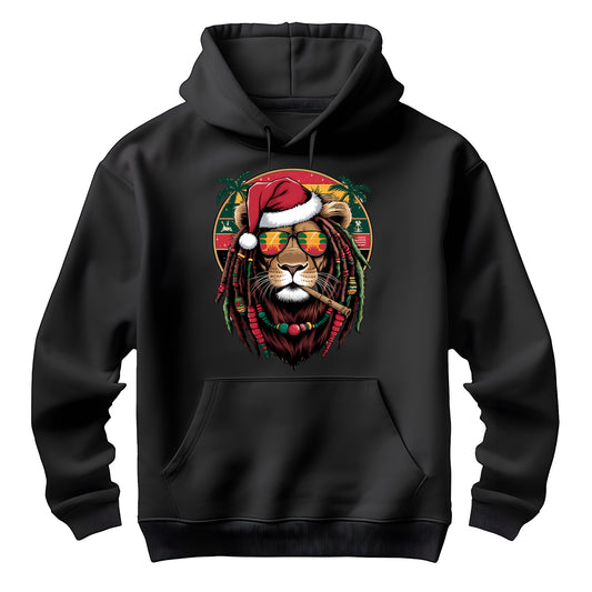 Christmas Rasta Lion Hoodie