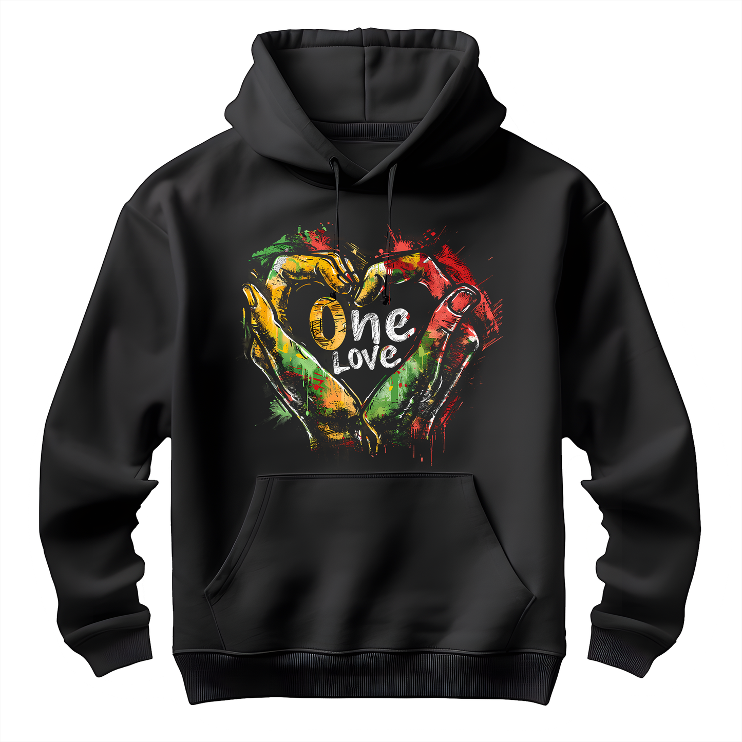 Reggae Hand Heart Unisex Hoodie