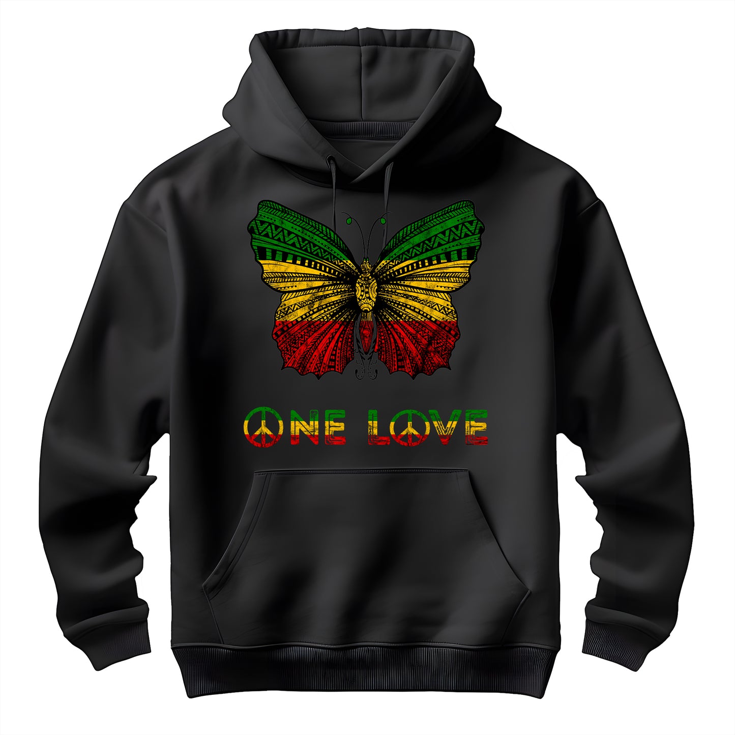 Tropical Reggae Butterfly Unisex Hoodie