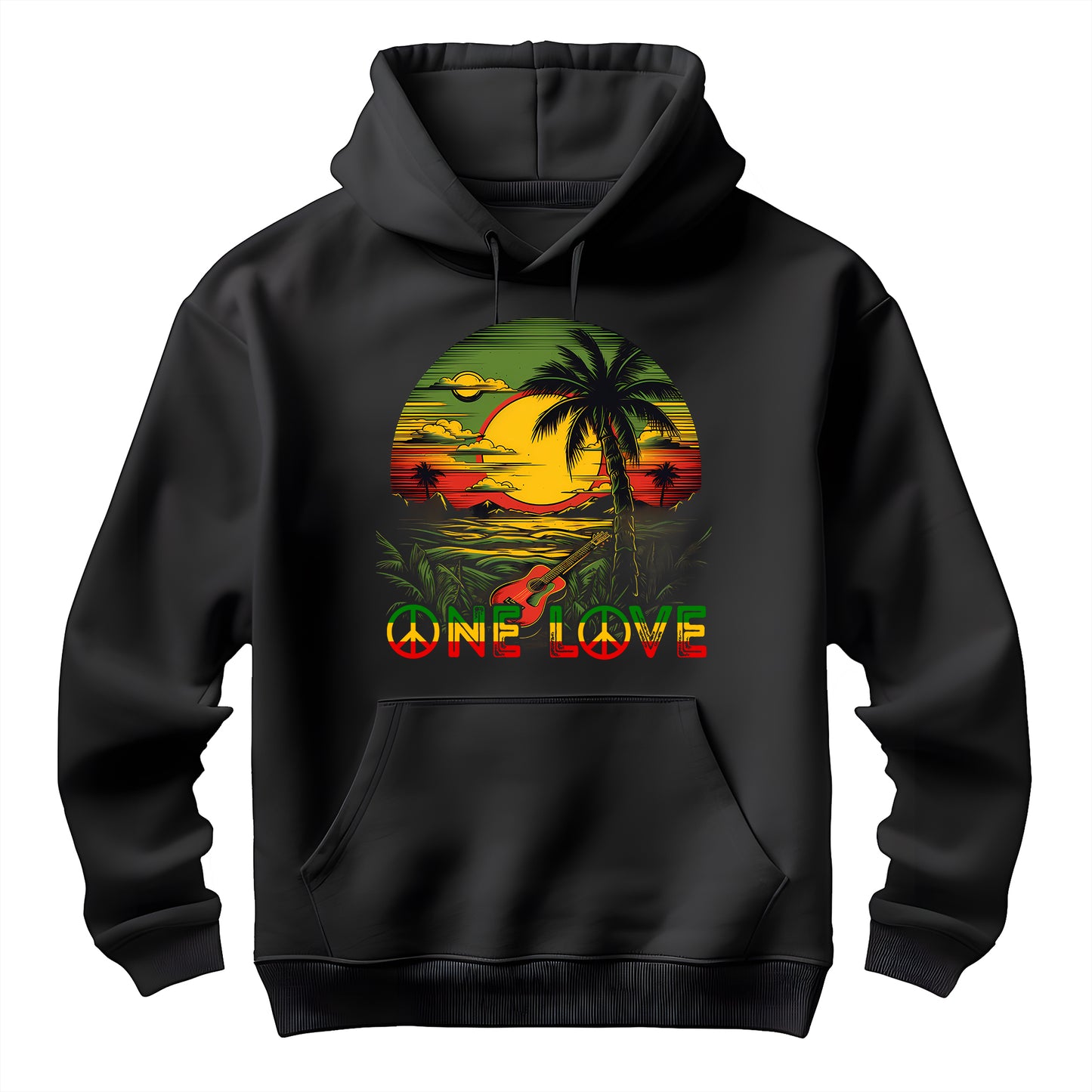 Reggae Sunset Guitar Hoodie