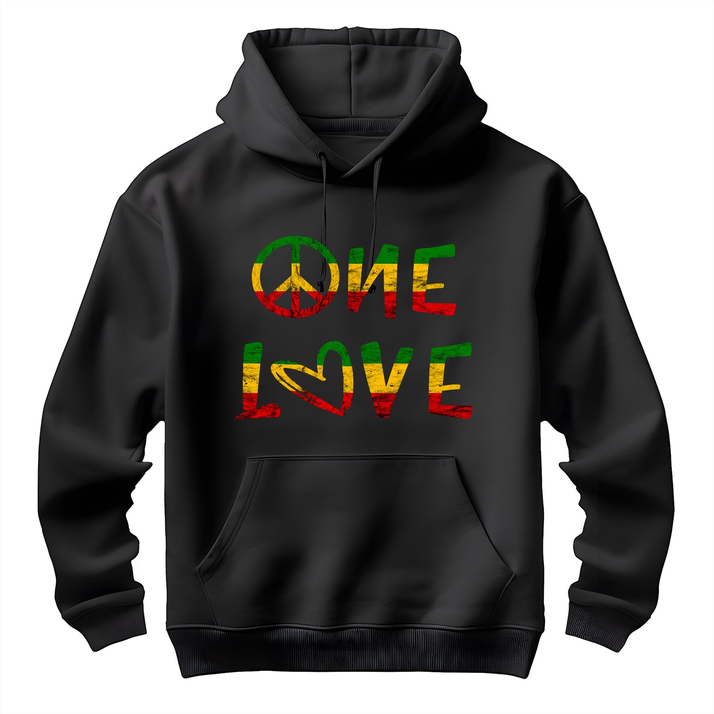 Reggae One Heart Love Hoodie