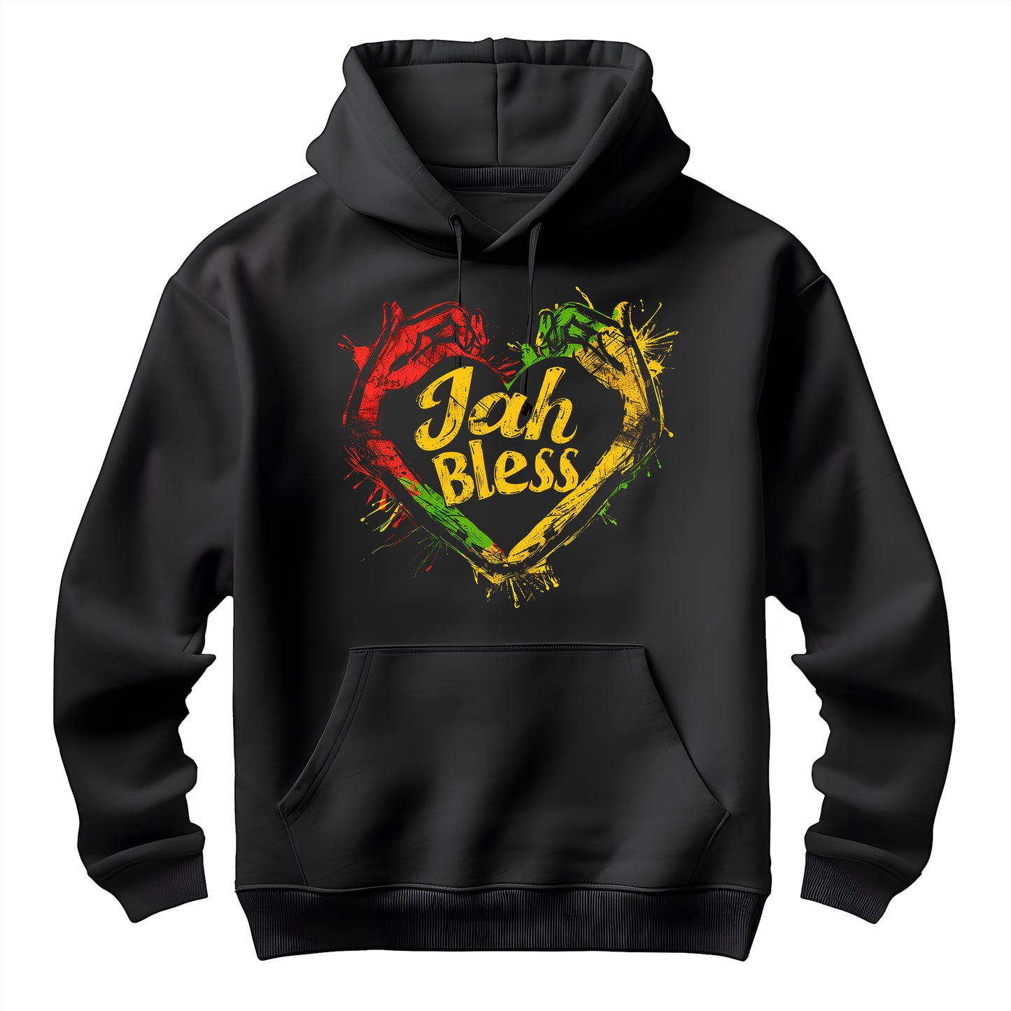 Reggae Jah Bless Heart Unisex Hoodie