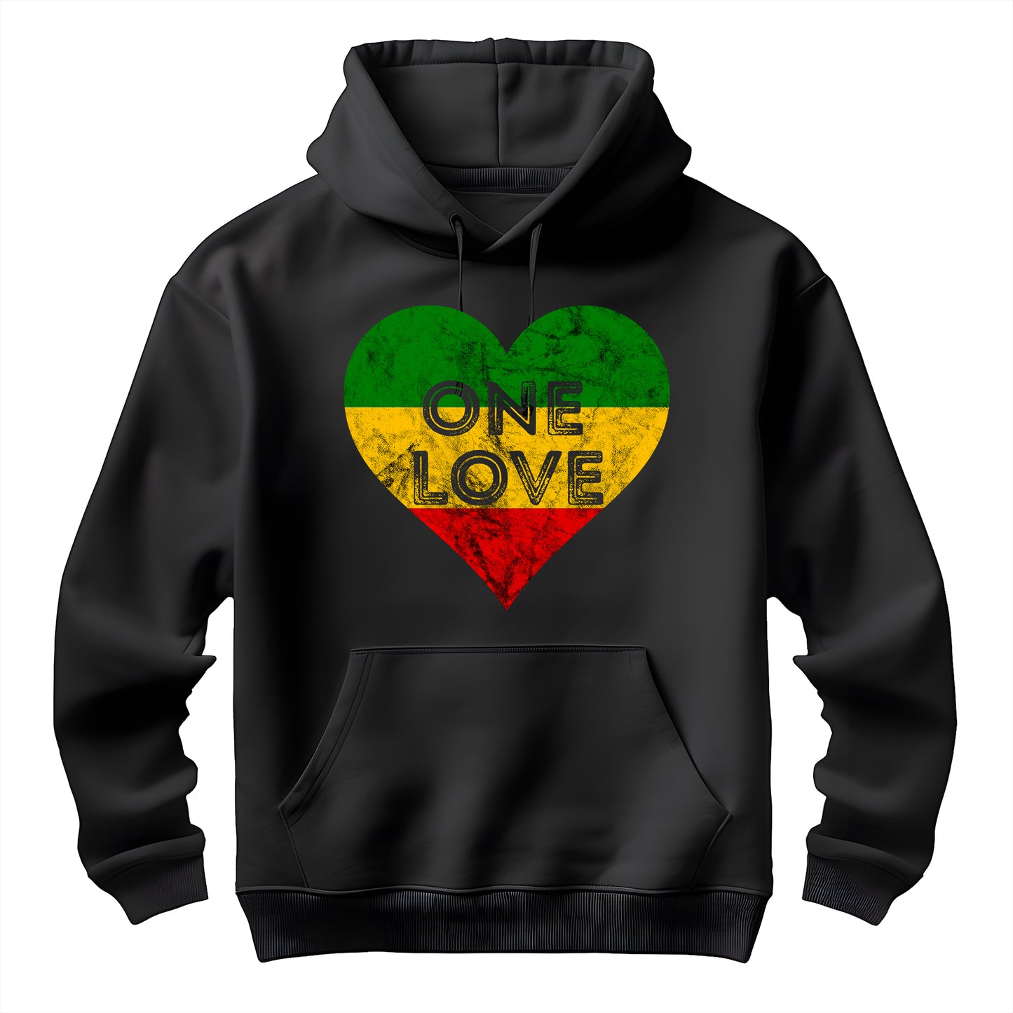 Reggae Heart One Love Hoodie