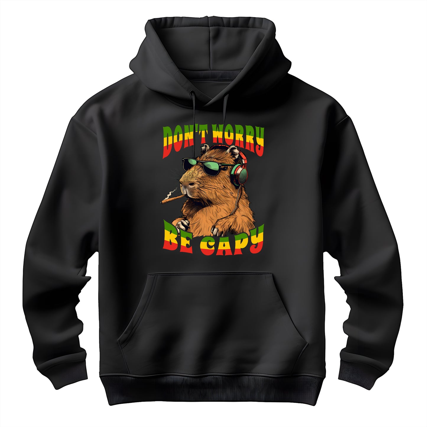 Reggae Capybara Don't Worry Unisex Hoodie