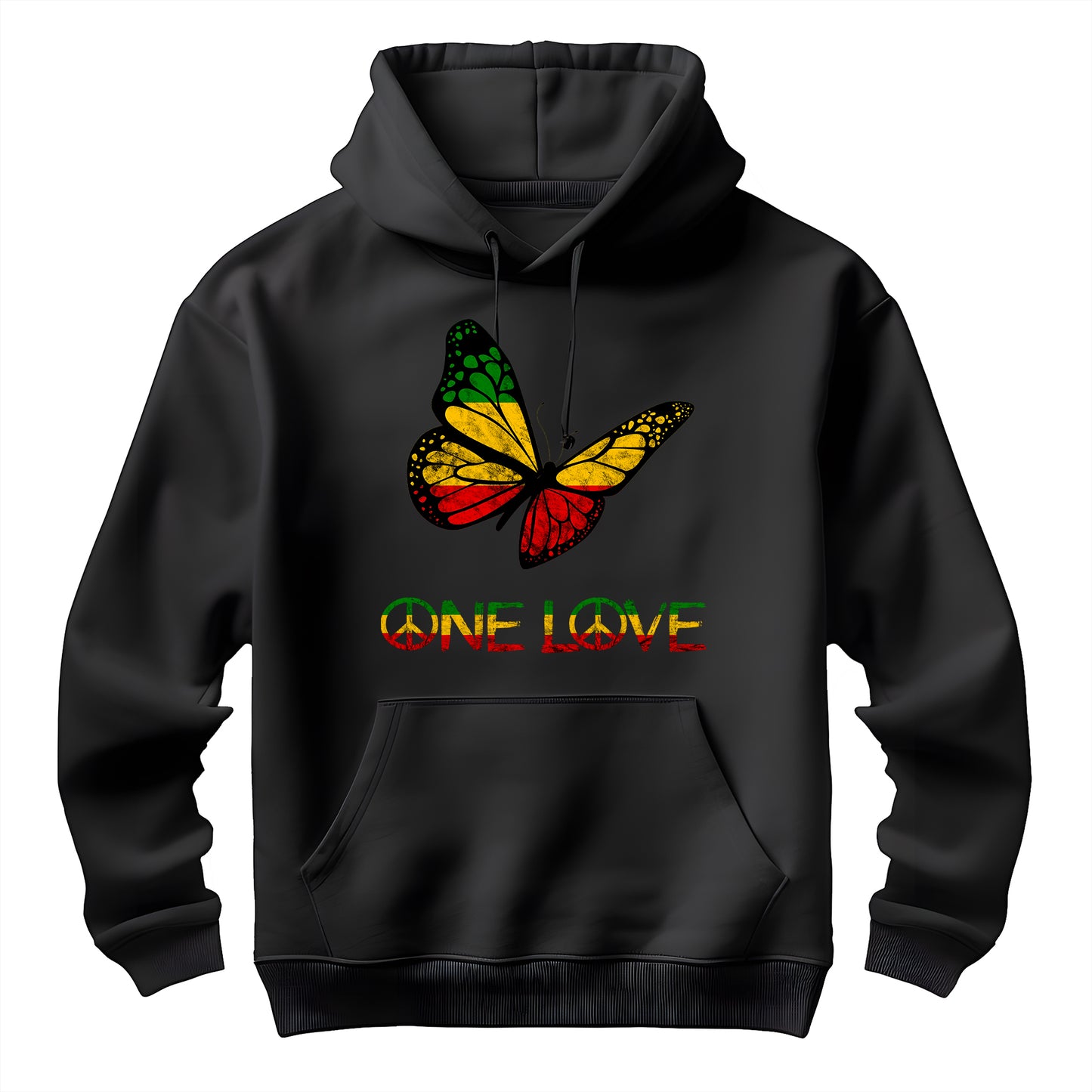 Reggae Butterfly Love Unisex Hoodie