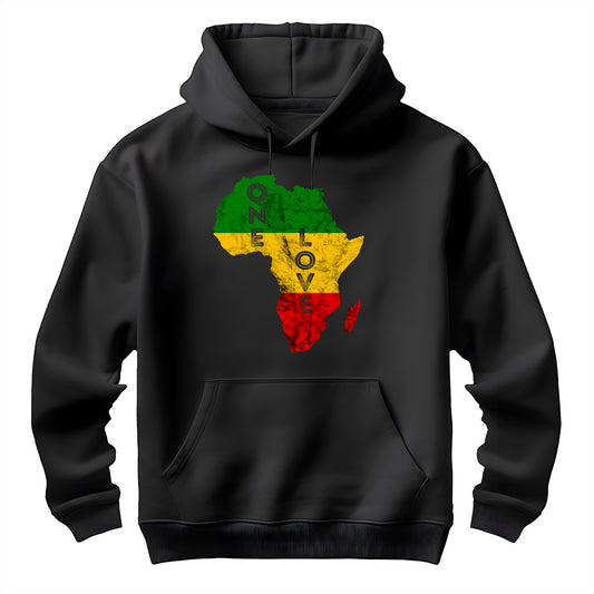 Reggae Africa Map Unisex Hoodie