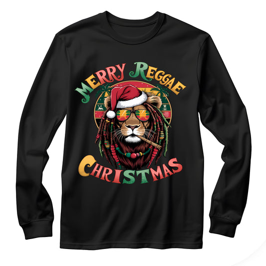 Merry Reggae Christmas Lion Long Sleeve