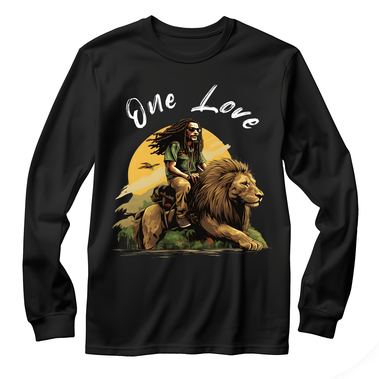 Rastaman Riding Lion Long Sleeve