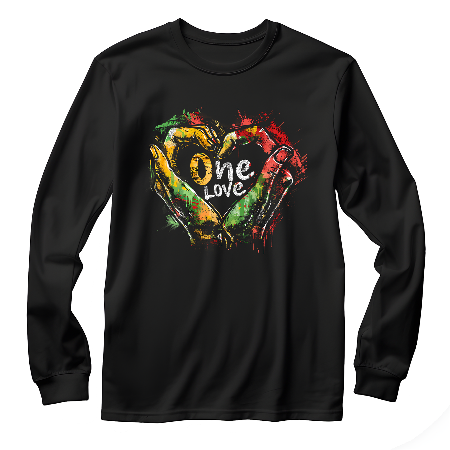 Reggae Hand Heart Unisex Long Sleeve