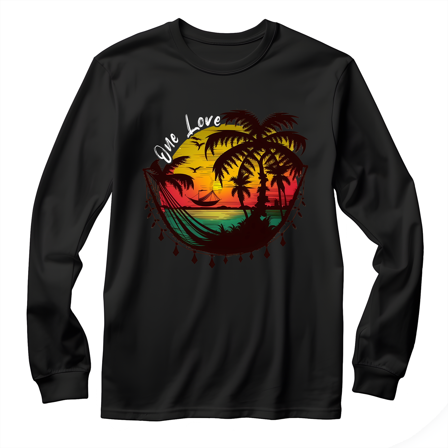 Reggae Sunset Vibes Unisex Long Sleeve