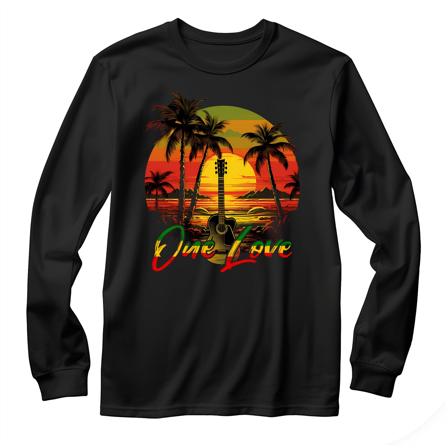 Reggae Sunset Vibe Unisex Long Sleeve