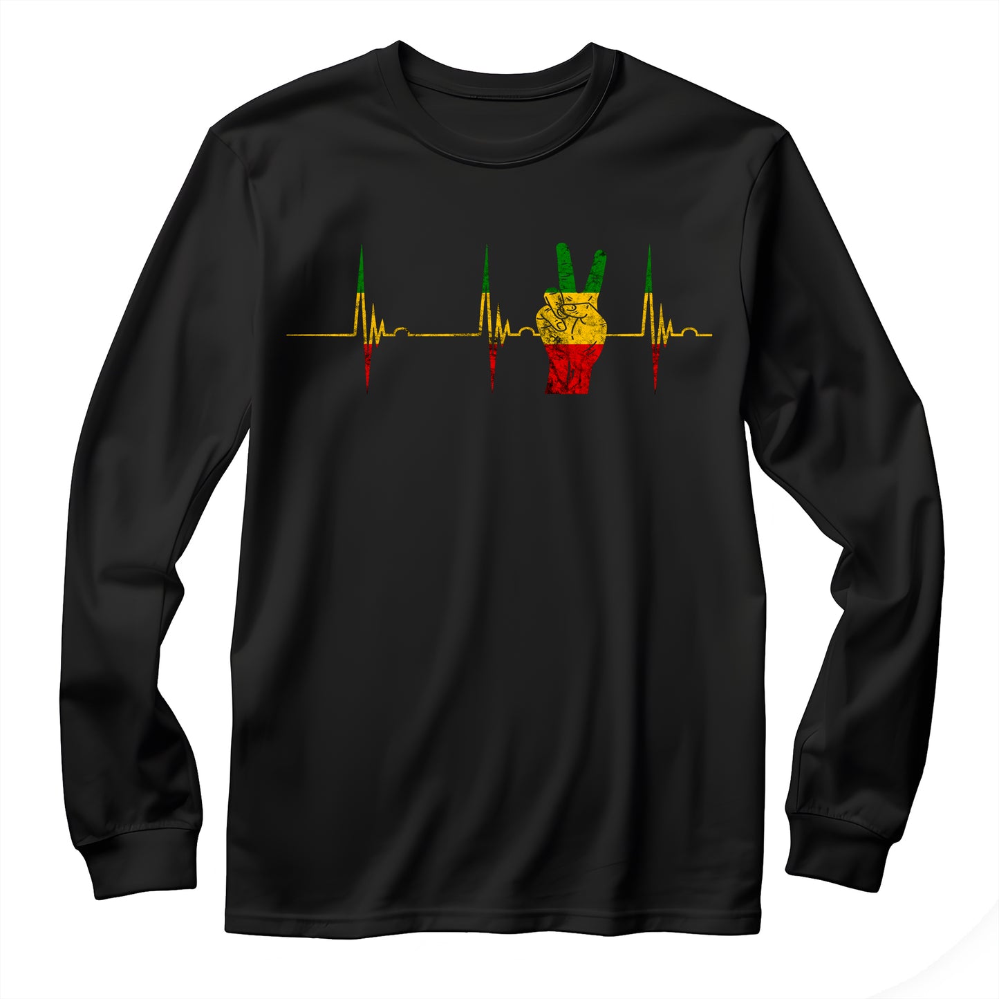 Reggae Peace Heartbeat Unisex Long Sleeve