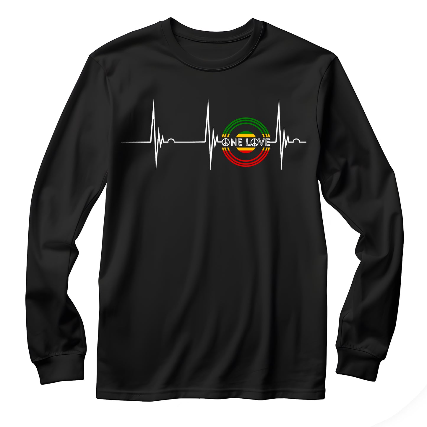 Reggae Music Heartbeat Vinyl Long Sleeve