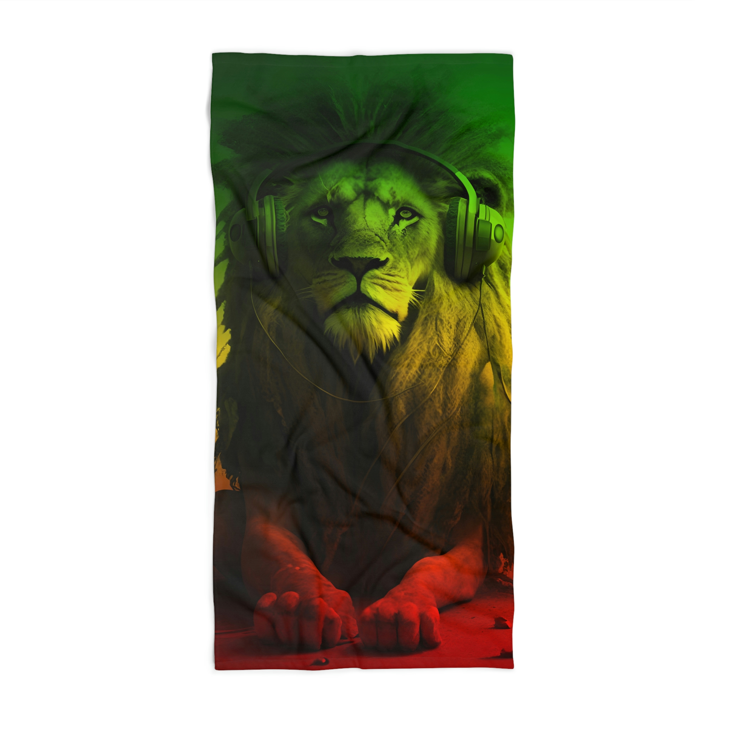 Reggae Lion Beach Towel