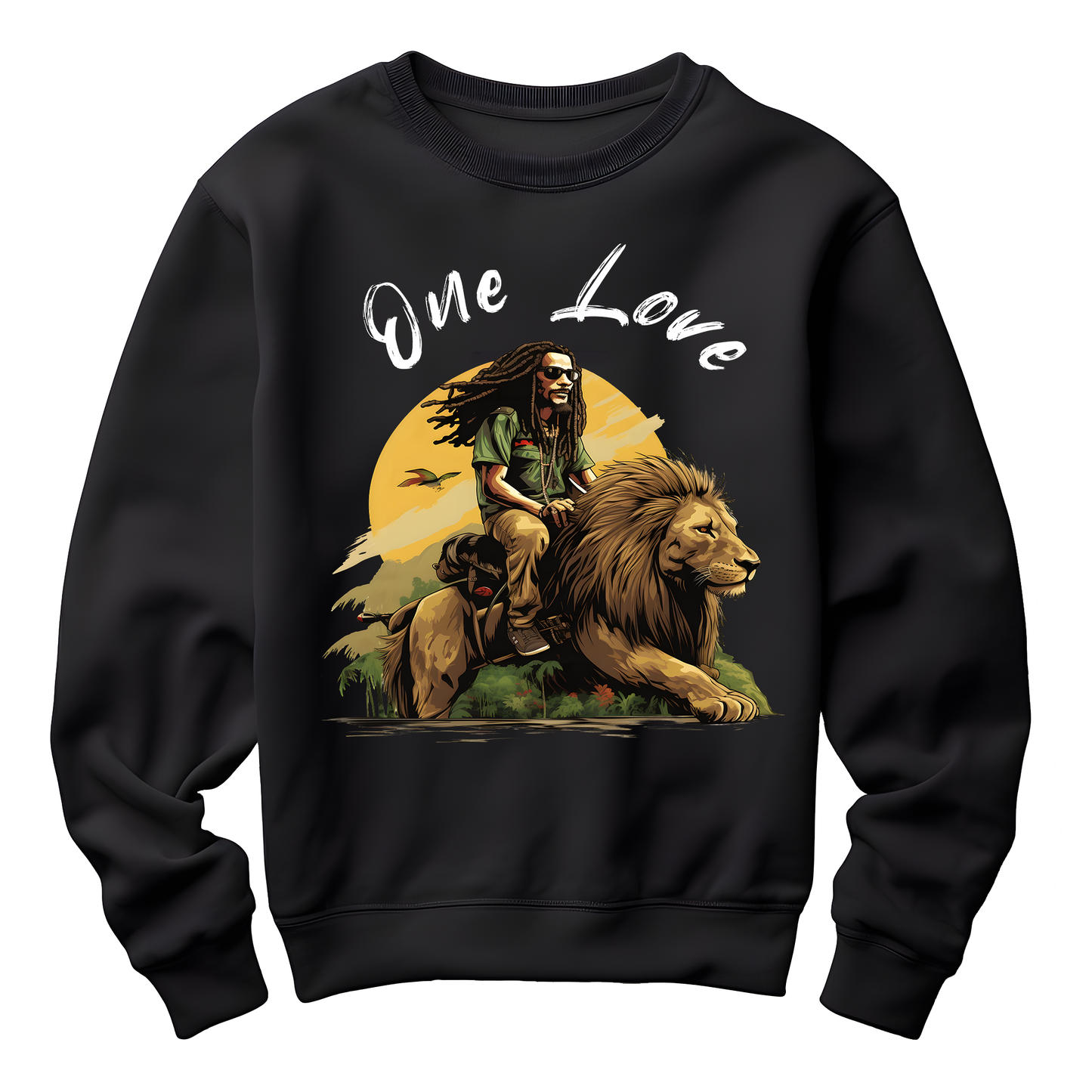 Rastaman Riding Lion Unisex Sweatshirt