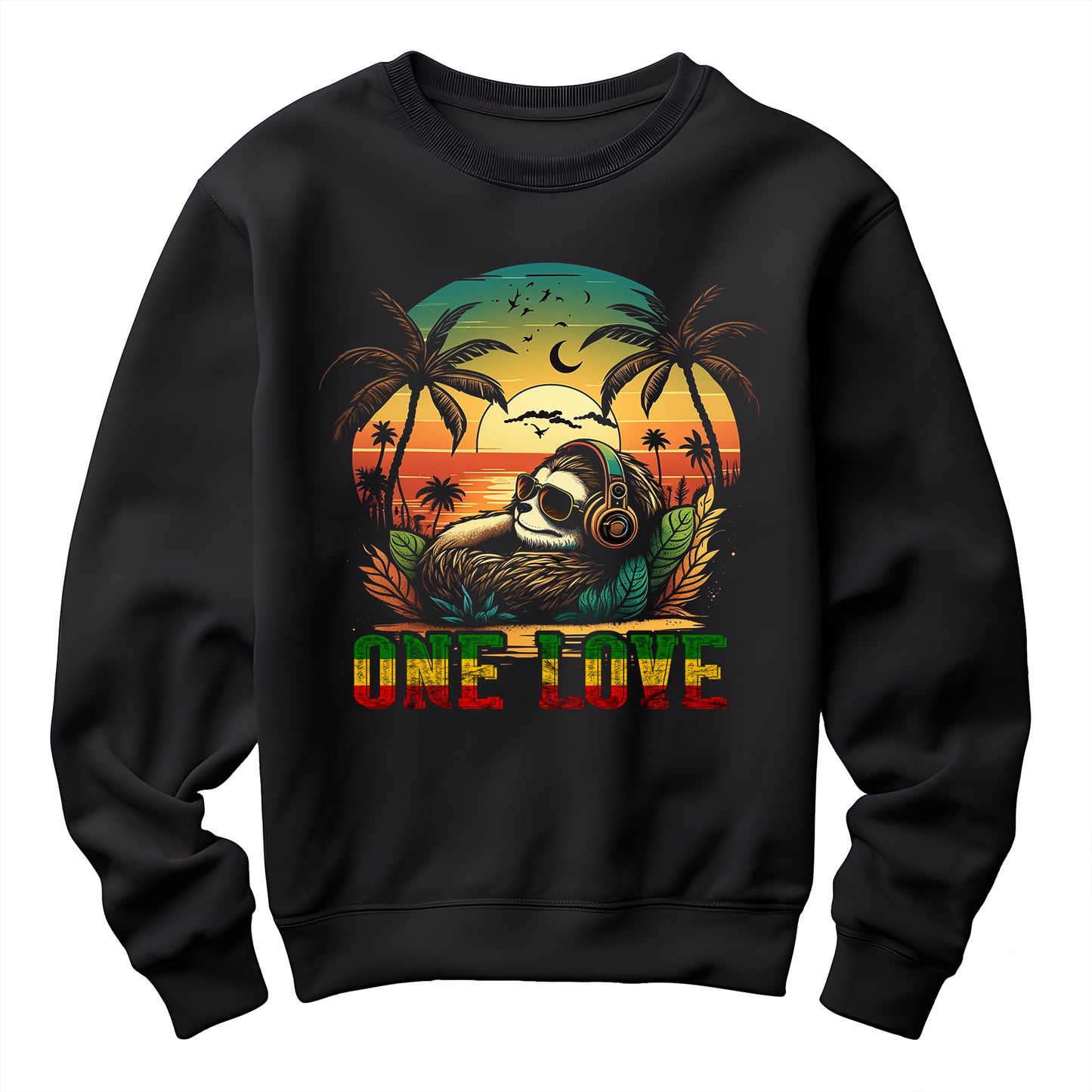 Reggae Sunset Sloth Sweatshirt