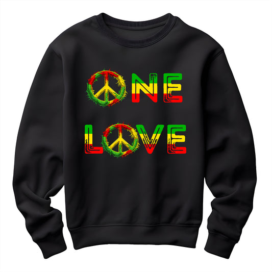 Reggae Peace One Love Unisex Sweatshirt