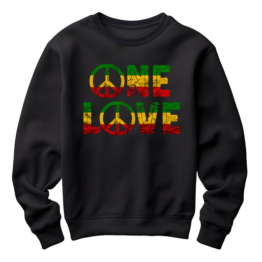 Reggae One Peace Love Unisex Sweatshirt