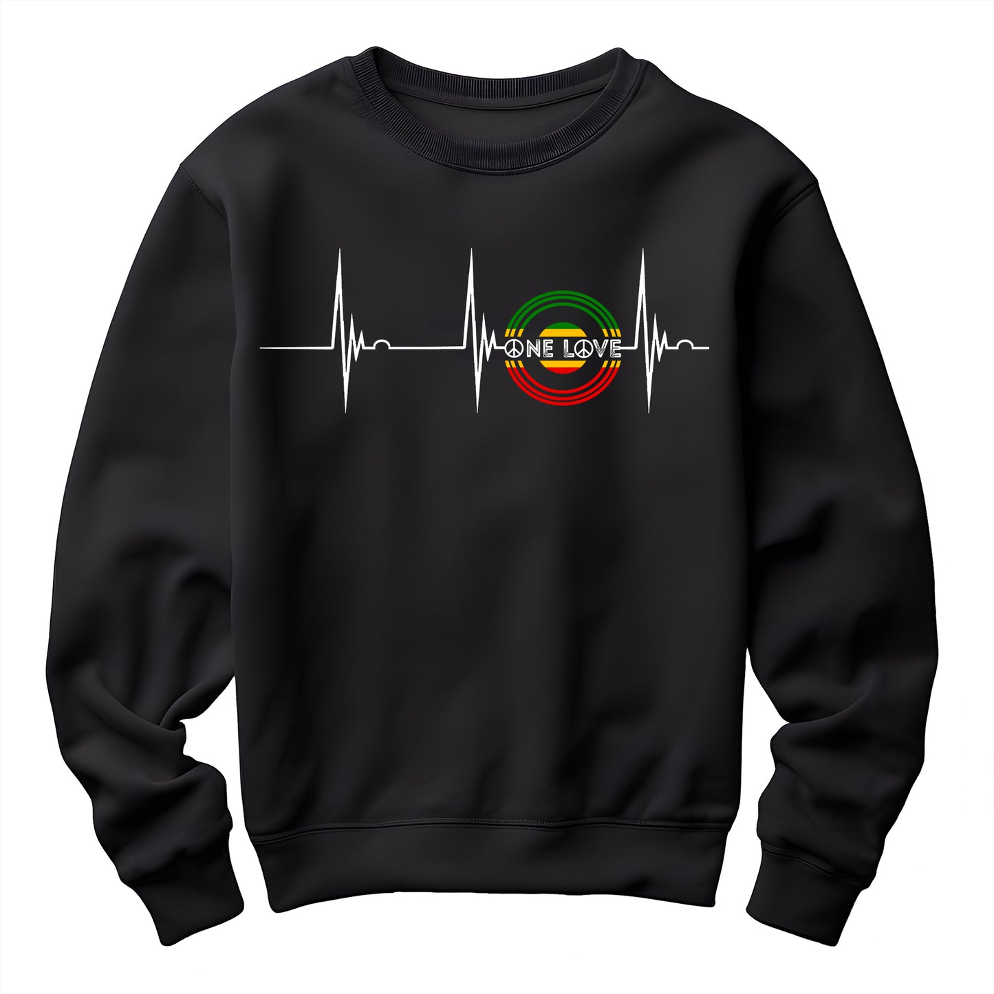 Reggae Music Heartbeat Vinyl Sweatshirt