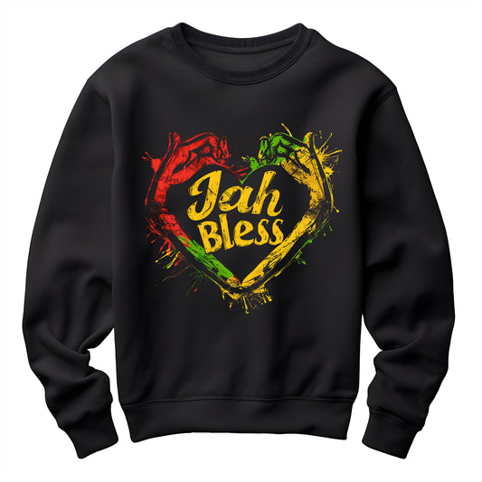 Reggae Jah Bless Heart Unisex Sweatshirt