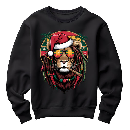 Christmas Rasta Lion Sweatshirt