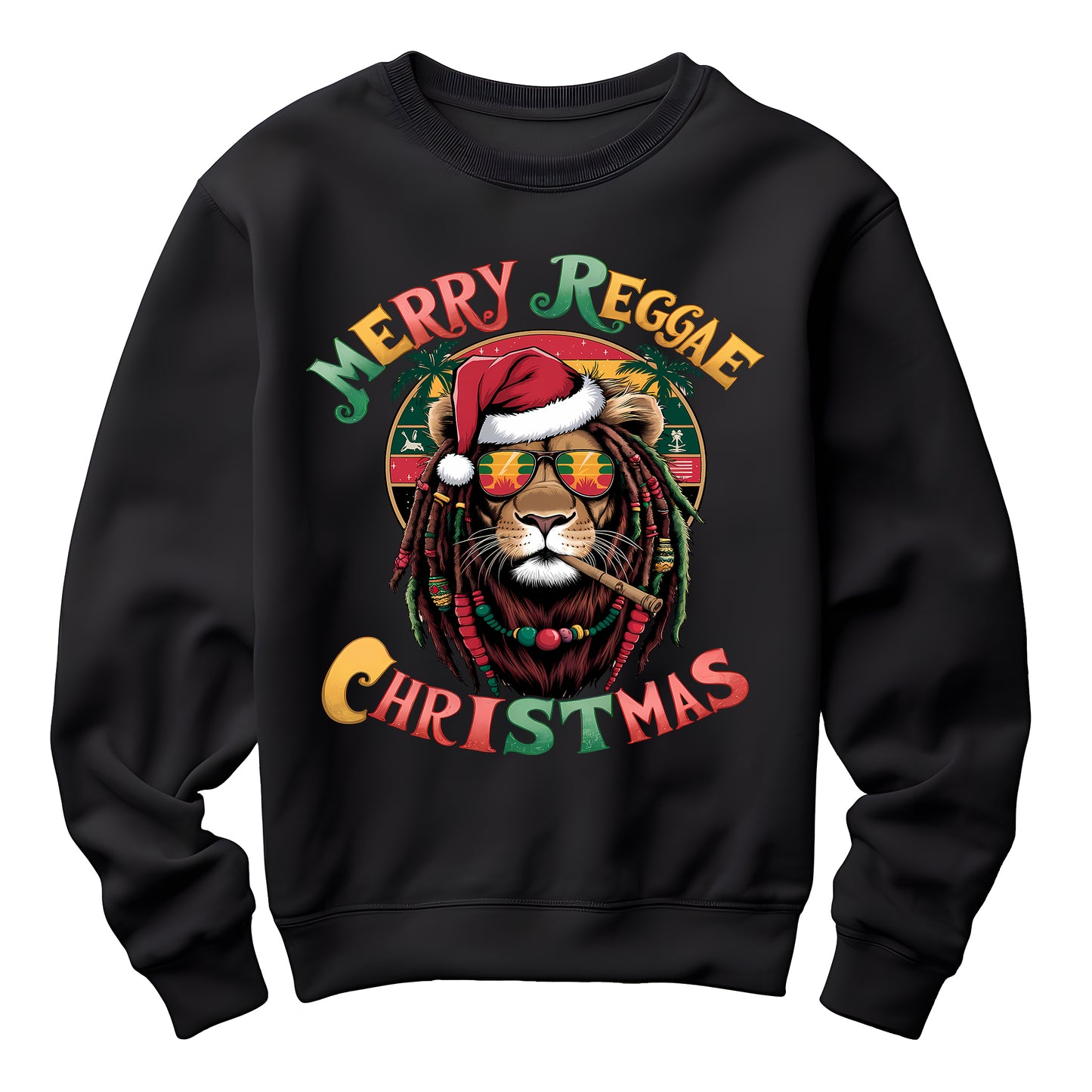 Merry Reggae Christmas Lion Sweatshirt