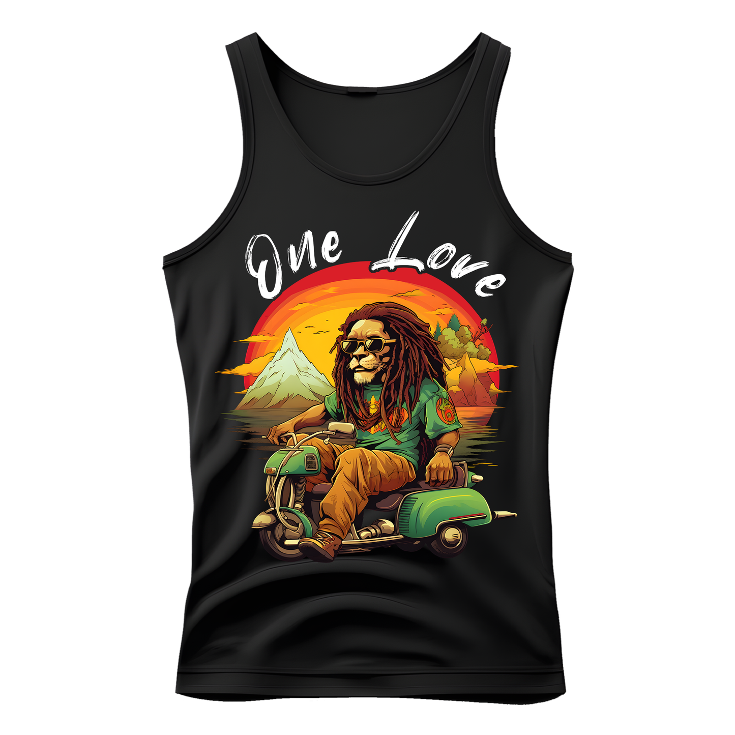 Vacation Reggae Lion Unisex Tank Top