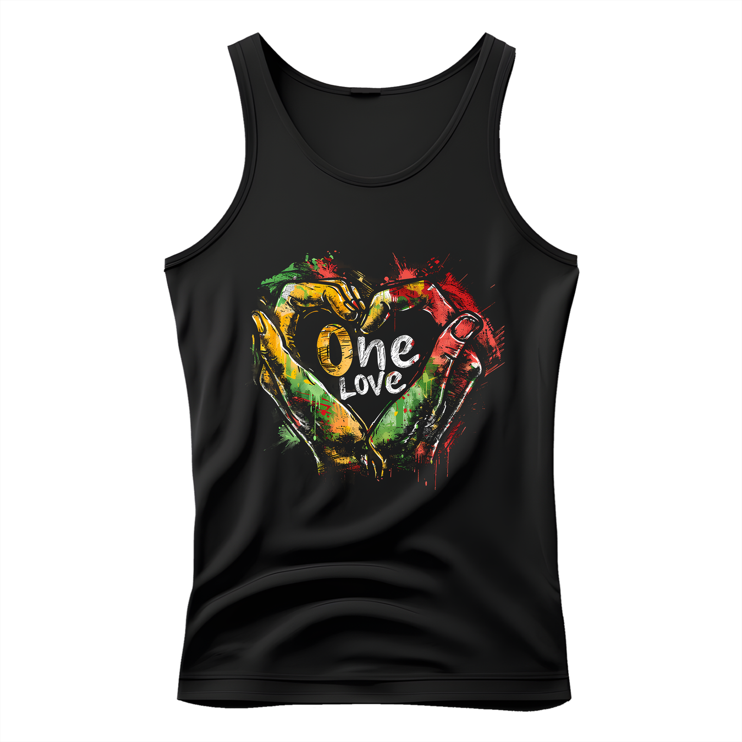 Reggae Hand Heart Unisex Tank Top