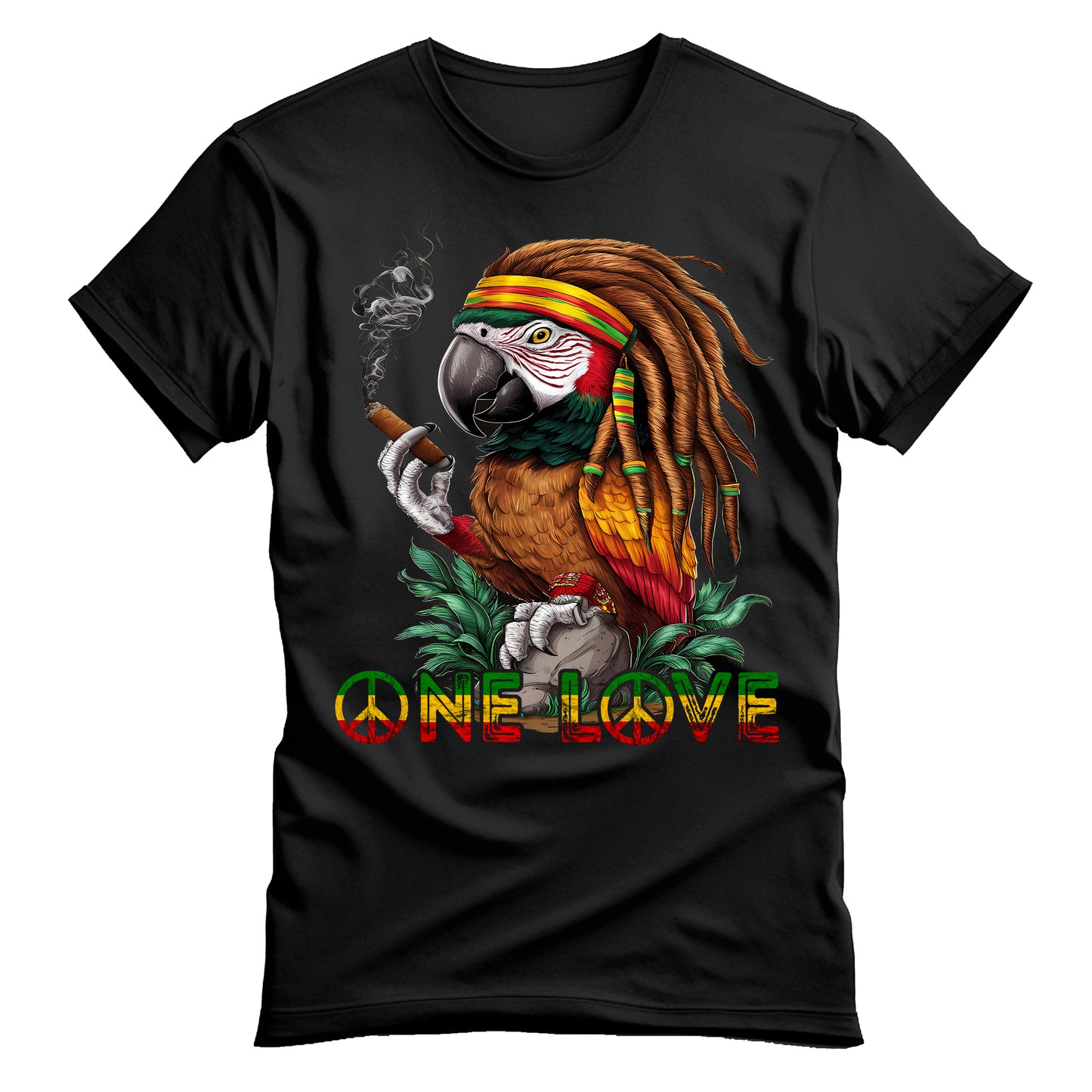 Rasta Reggae Parrot Unisex T-Shirt