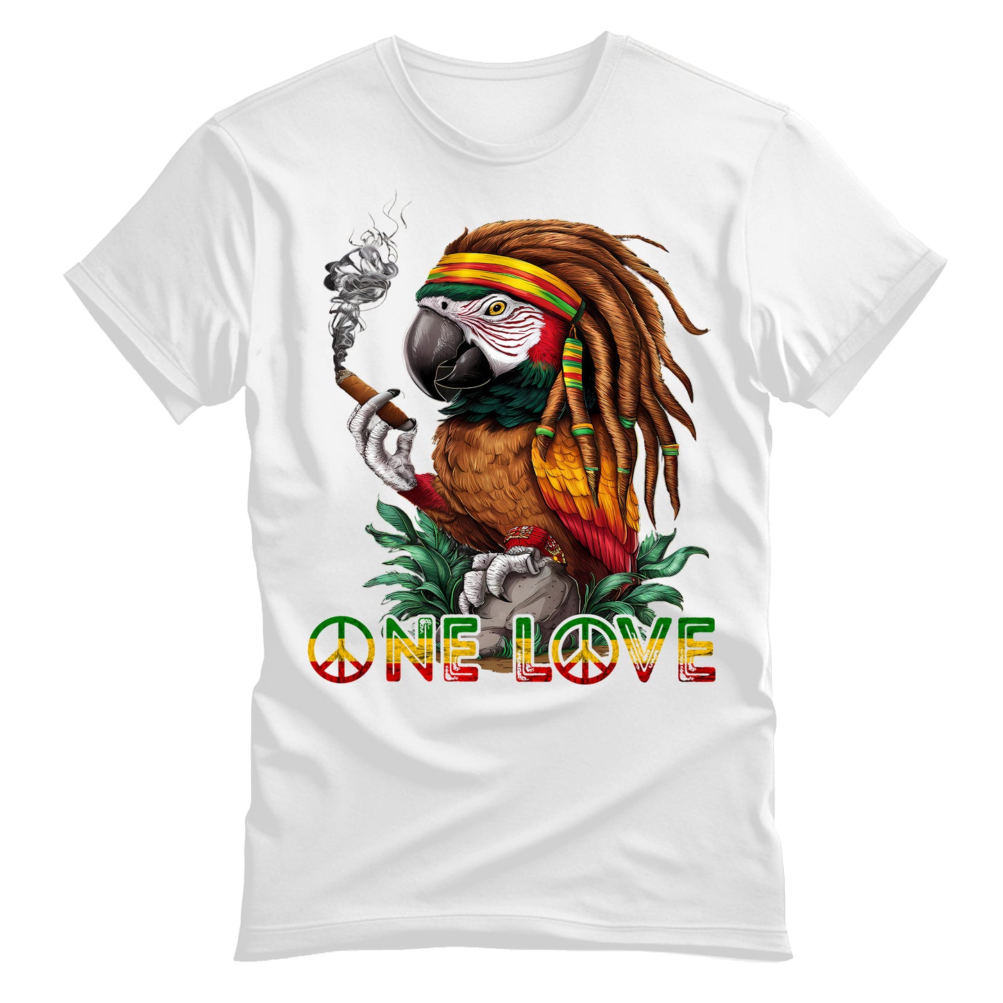 Rasta Reggae Parrot Unisex T-Shirt