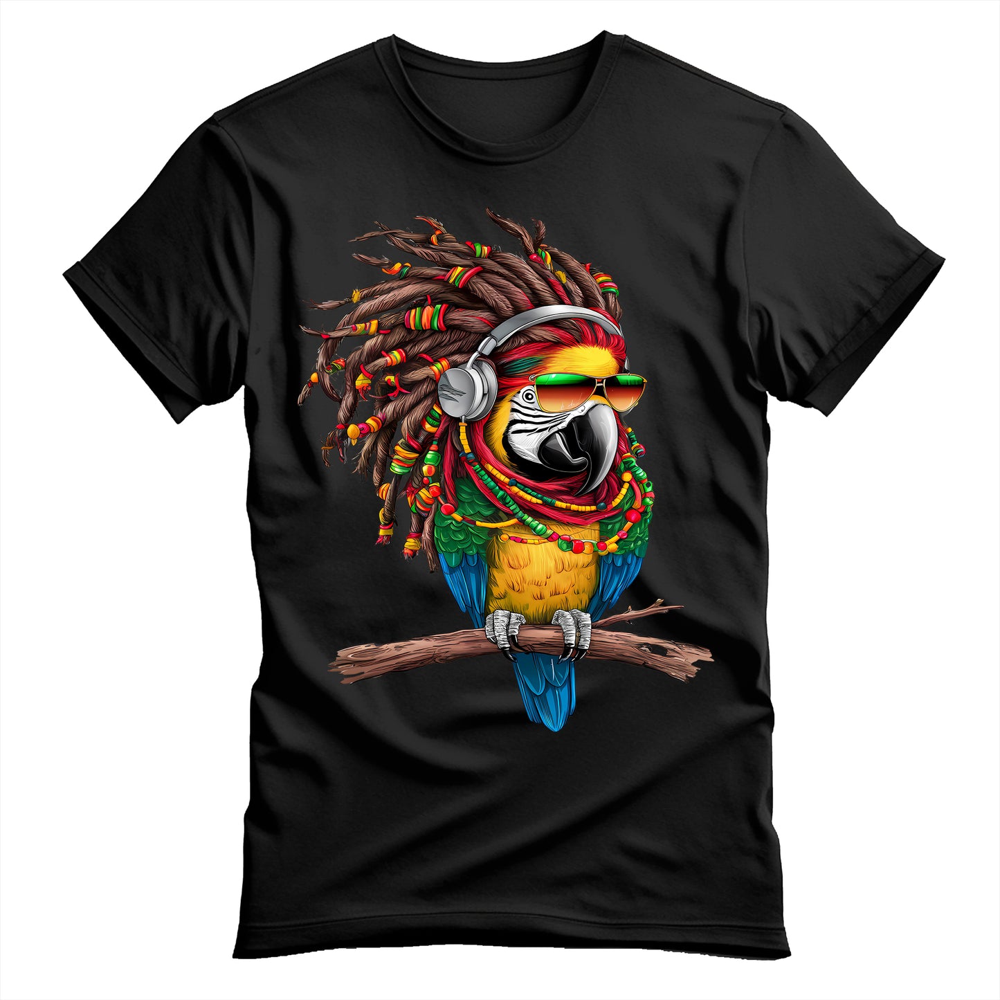 Rastafarian Parrot Bird Unisex T-Shirt