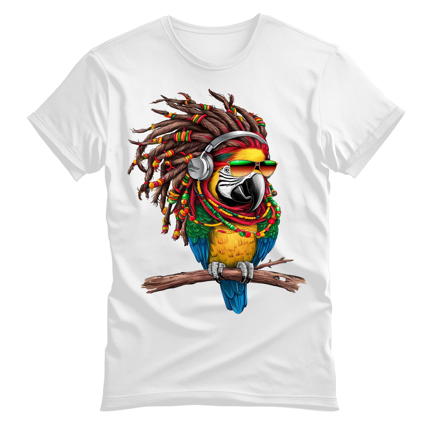 Rastafarian Parrot Bird Unisex T-Shirt