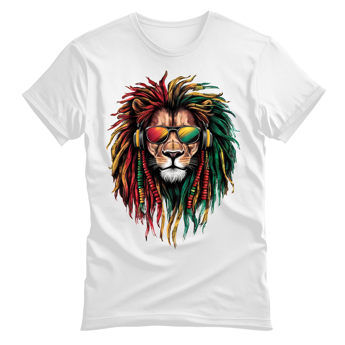 Rasta Reggae Lion Sunglasses T-Shirt