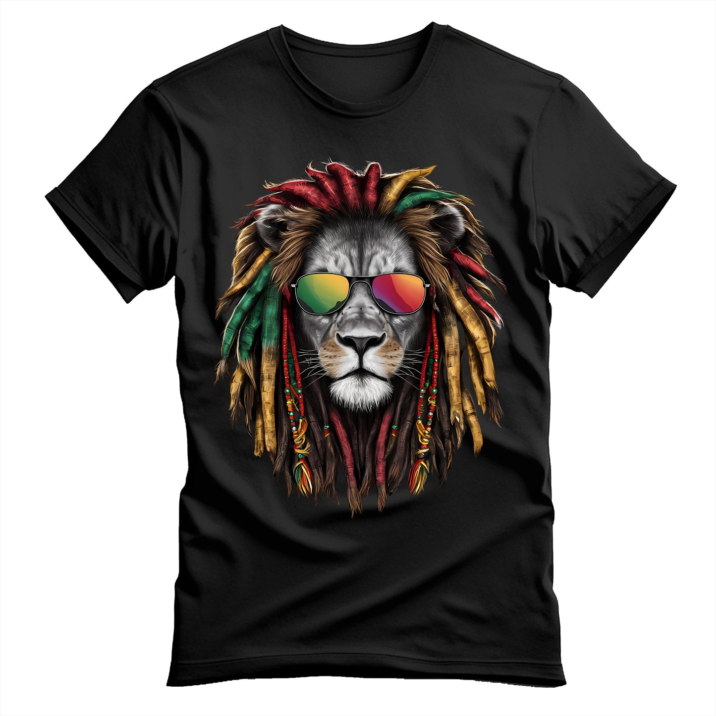 Realistic Reggae Lion Unisex T-Shirt