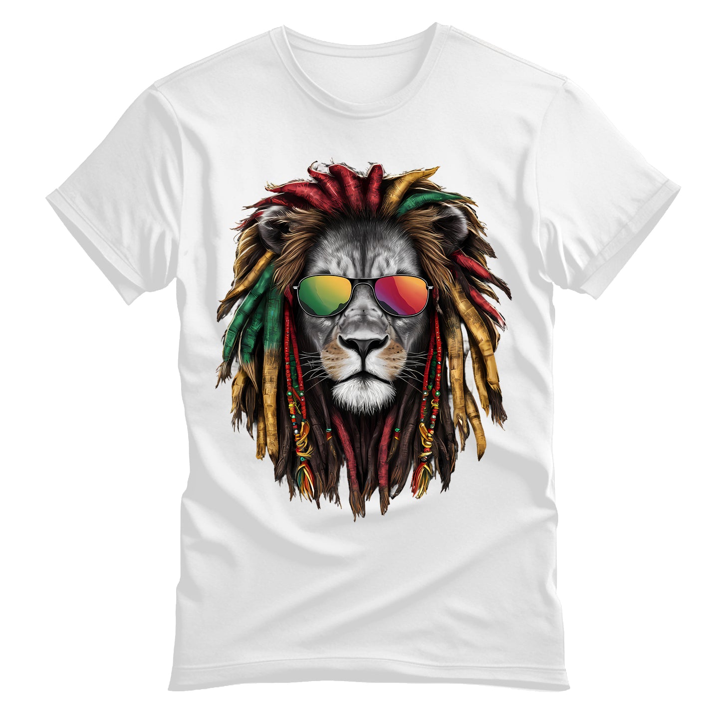 Realistic Reggae Lion Unisex T-Shirt