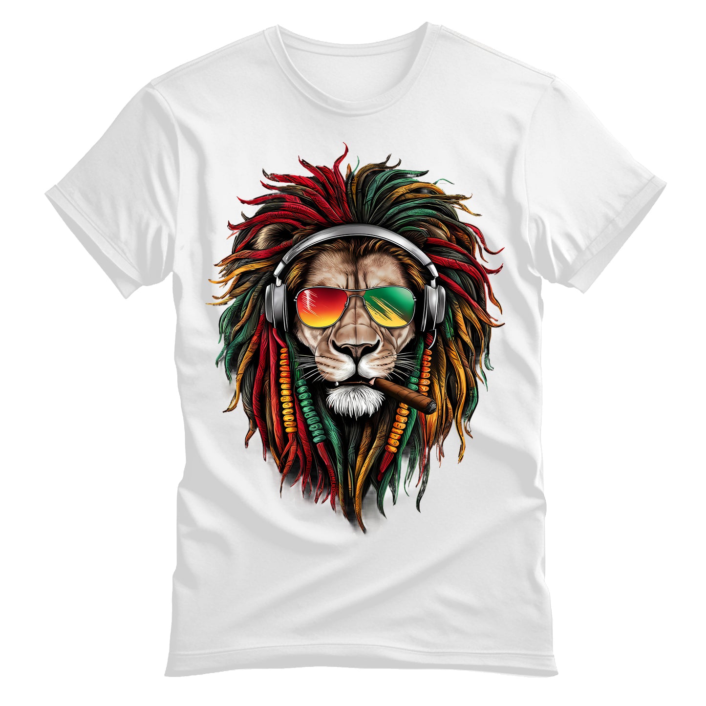 Cool Rasta Reggae Lion T-Shirt