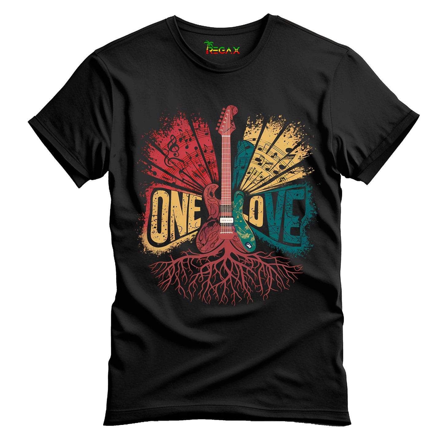 Reggae One Love Guitar T-Shirt