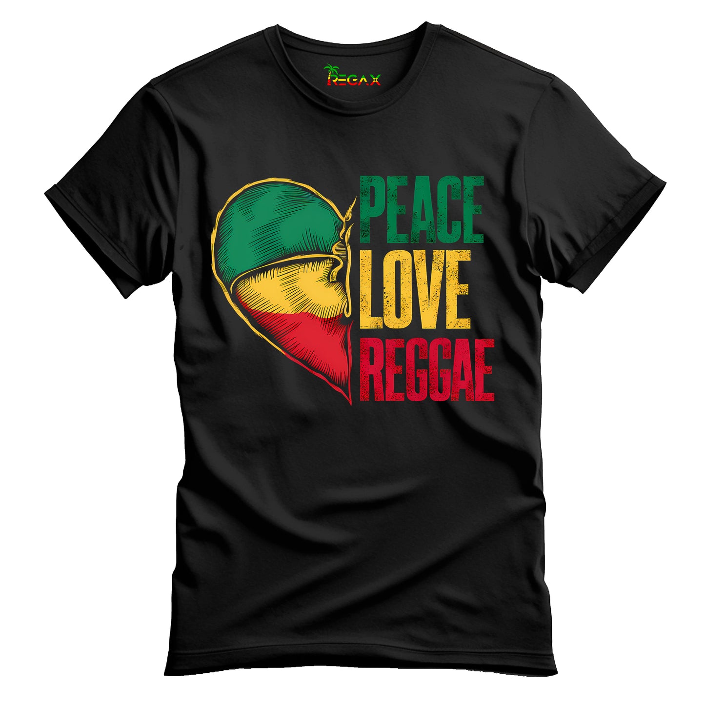 Peace Love Reggae Heart T-Shirt