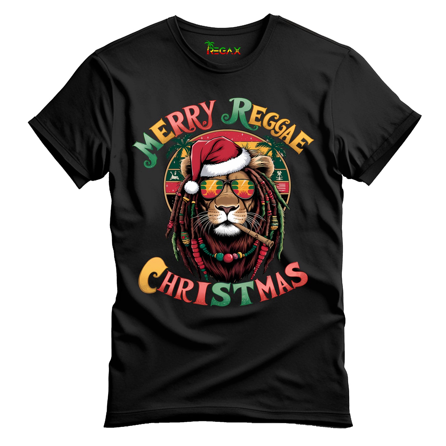 Merry Reggae Christmas Lion T-Shirt